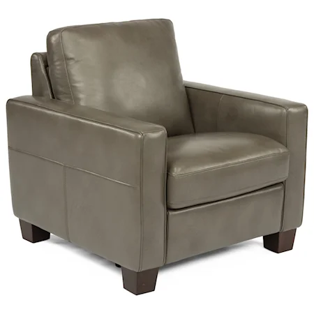 Casual Power Recliner with Track Arms